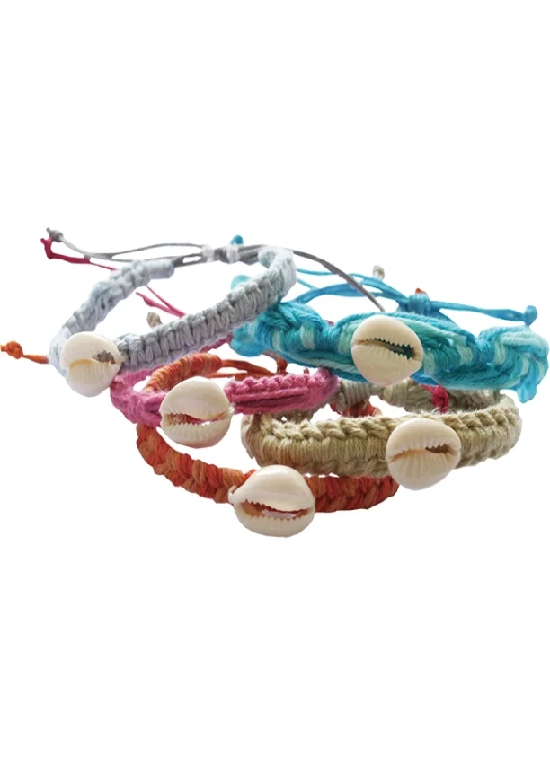 Wholesale Cowrie Pastel Bracelets 175 Pcs.